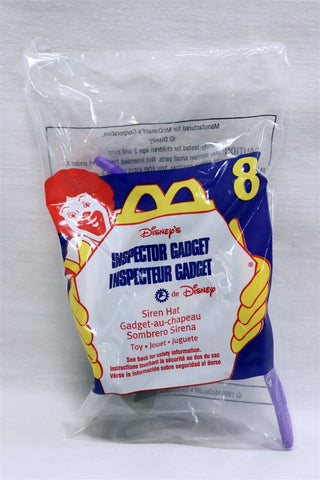 VINTAGE SEALED 1999 McDonald's Inspector Gadget Siren Hat