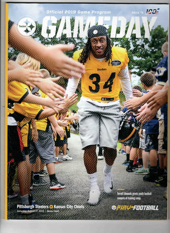 Aug 17 2019 Chiefs @ Steelers Program Patrick Mahomes Travis Kelce