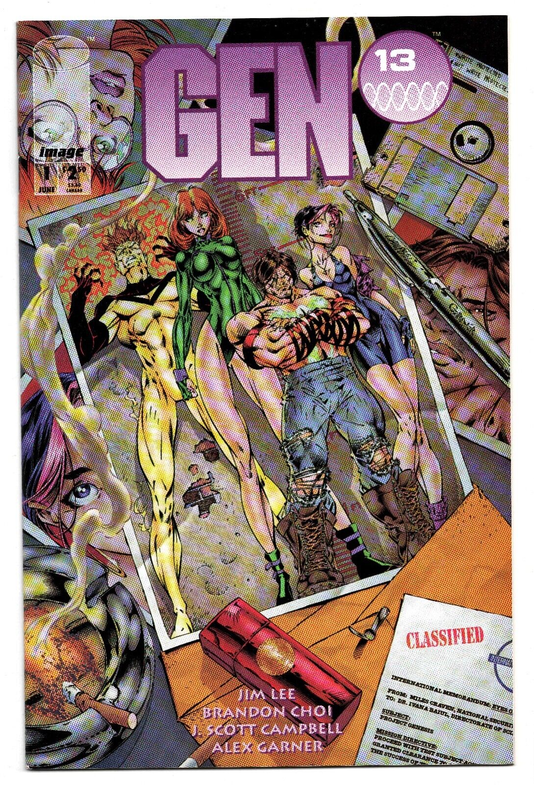 Gen 13 #1 VINTAGE 1994 Image Comics J Scott Campbell JSC GGA