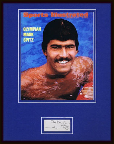 Mark Spitz Signed Framed 11x14 Photo Display JSA