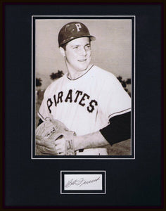 Bob Friend Signed Framed 11x14 Photo Display Pirates