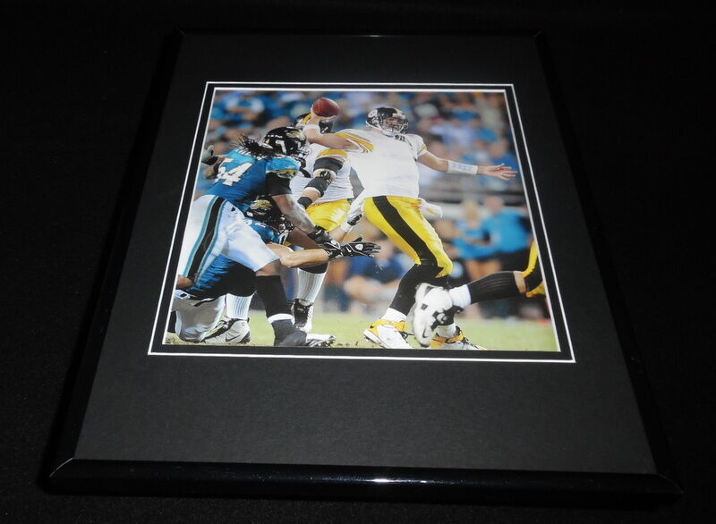 Ben Roethlisberger Framed 11x14 Photo Display 2008 Steelers vs Jaguars