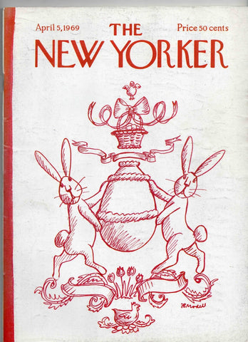 VINTAGE Apr 5 1969 New Yorker Magazine