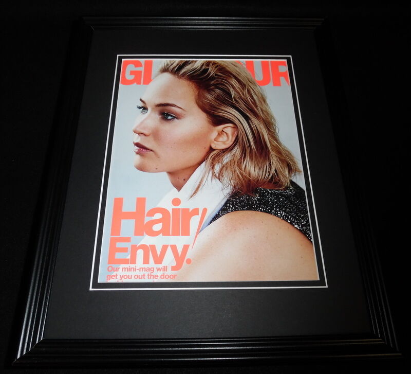 Jennifer Lawrence Framed ORIGINAL 2016 Glamour Magazine Cover 