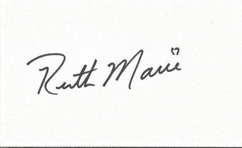 Ruth-Marie Milliman Signed 3x5 Index Card Survivor: Panama