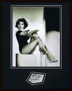 Abbe Lane Signed Framed 11x14 Photo Display 