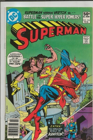 Superman #356 ORIGINAL Vintage 1981 DC Comics