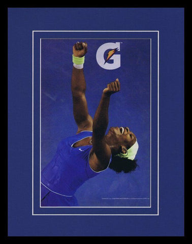 Serena Williams 2009 Gatorade Framed 11x14 ORIGINAL Vintage Advertisement