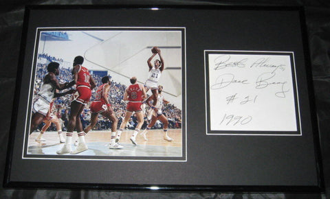 Dave Bing Signed Framed 11x17 Photo Display JSA Pistons