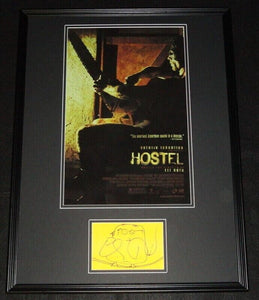 Eli Roth Signed Framed 18x24 Sketch & Hostel Poster Display