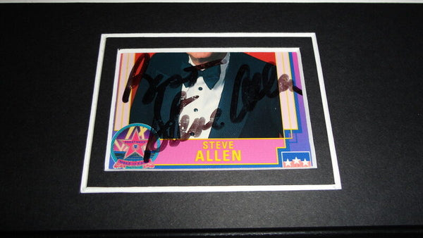 Steve Allen Signed Framed 11x14 Photo Display JSA B