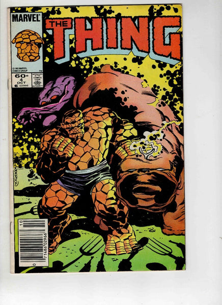 The Thing #4 1983 Marvel Comics w/ Burgertime Ad