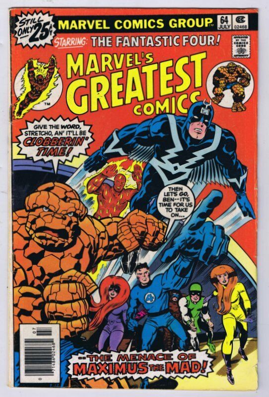 Marvel's Greatest Comics #64 VINTAGE 1976 Marvel Comics Fantastic Four 