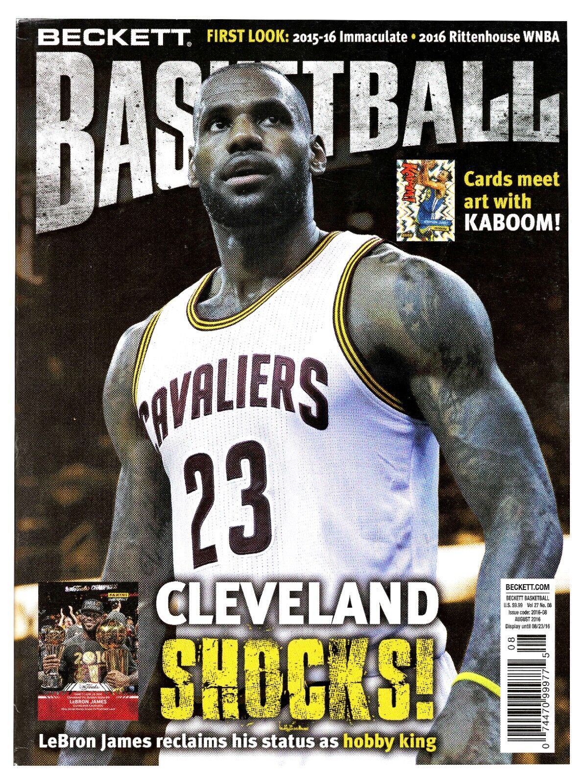 Aug 2016 Beckett Basketball Magazine Lebron James