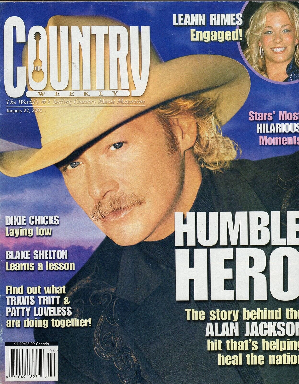 VINTAGE Jan 22 2002 Country Weekly Magazine Alan Jackson Leann Rimes