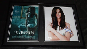 Odette Yustman Signed Framed 12x18 Photo Set JSA The Unborn