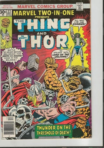 Marvel Two in One #22 ORIGINAL Vintage 1976 Marvel Comics Thing Thor