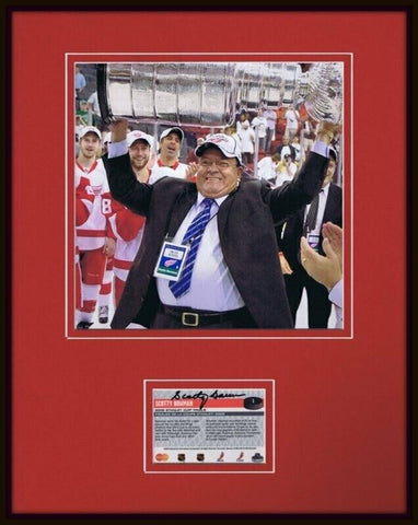 Scotty Bowman Red Wings Signed Framed 11x14 Photo Display Stanley Cup