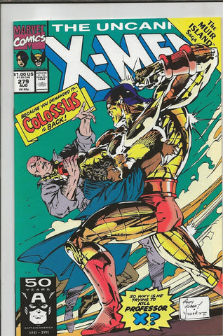 Uncanny X-Men #279 ORIGINAL Vintage 1991 Marvel Comics 