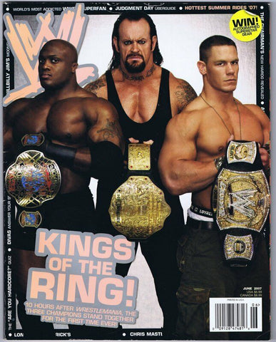 ORIGINAL Vintage June 2007 WWE Smack Down Magazine King of the Ring