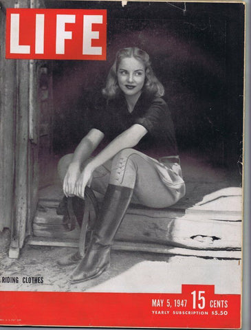 ORIGINAL Vintage Life Magazine May 5 1947 Riding Clothes