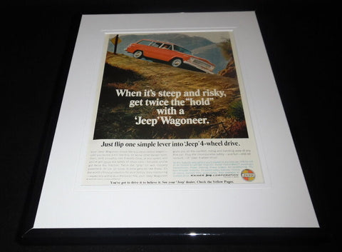 1966 Jeep Wagoneer 11x14 Framed ORIGINAL Advertisement 