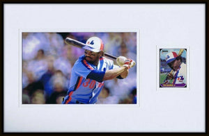 Tim Rock Raines Signed Framed 11x17 Photo Display Montreal Expos 