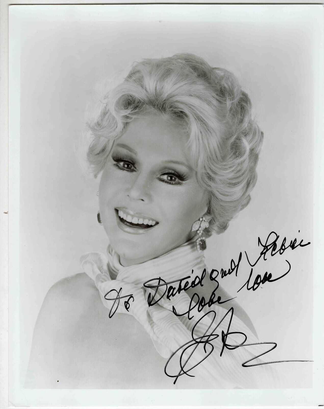 Eva Gabor Signed 8x10 Photo JSA Green Acres K