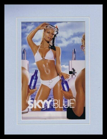 2003 Skyy Vodka Bikini Girl The Arrival Framed 11x14 ORIGINAL Advertisement