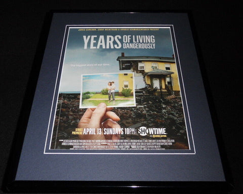 Years of Living Dangerously 2014 Framed 11x14 ORIGINAL Advertisement 