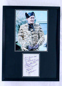 Jock Mahoney Signed Framed 18x24 Handwritten Note & Batman Photo Poster Display