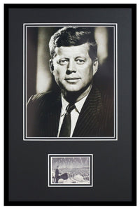 John F Kennedy JFK Framed 11x17 VINTAGE 1964 Topps Card + Photo Display