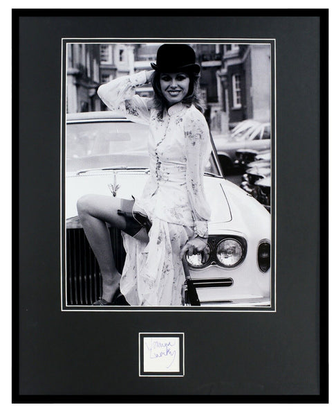 Joanna Lumley Signed Framed 16x20 Photo Display JSA The New Avengers