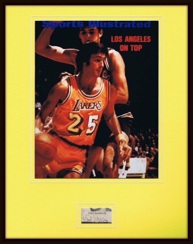 Gail Goodrich Lakers Signed Framed 11x14 Photo Display JSA