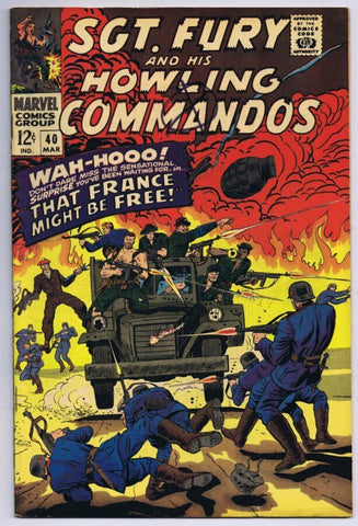 Sgt Fury and His Howling Commandos #40 ORIGINAL Vintage 1967 Marvel Comics