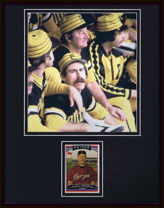 Phil Garner Signed Framed 11x14 Photo Display Pirates Astros Scrap Iron