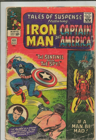 Tales of Suspense #68 ORIGINAL Vintage 1965 Marvel Comics Iron Man Capt America