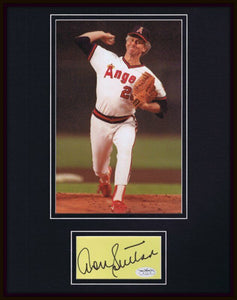 Don Sutton Signed Framed 11x14 Photo Display JSA Angels