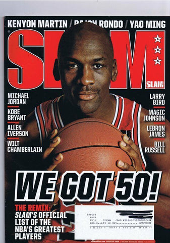 ORIGINAL Vintage August 2009 Slam Magazine Michael Jordan 50 Greatest Players