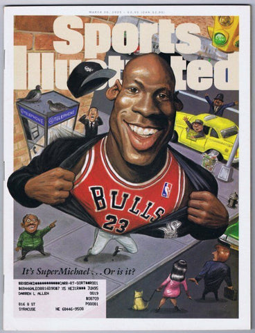 ORIGINAL Vintage March 20 1995 Michael Jordan Sports Illustrated 