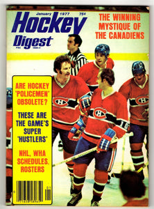 VINTAGE Jan 1977 Hockey Digest Magazine Montreal Canadiens