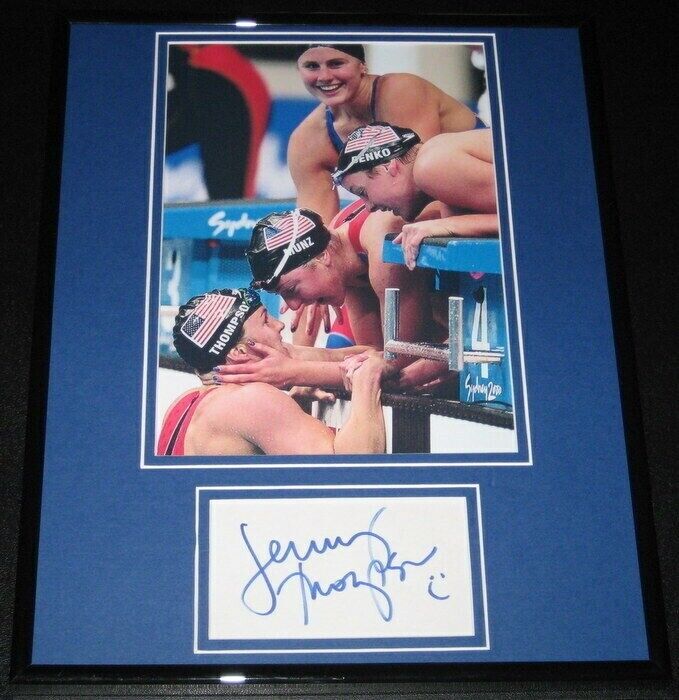 Jenny Thomspon Signed Framed 11x14 Photo Display