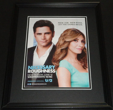 Necessary Roughness 2011 Framed ORIGINAL Vintage Advertisement John Stamos