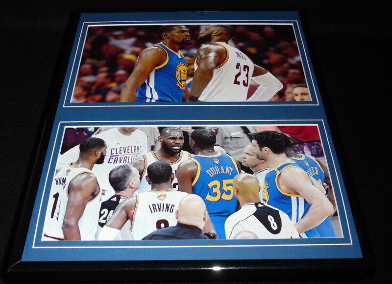 Lebron James vs Kevin Durant 2017 NBA Finals Framed 11x14 Photo Display 