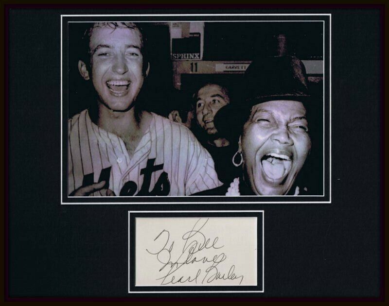 Pearl Bailey Signed Framed 11x14 Note & Photo Display w/ Jerry Koosman Mets