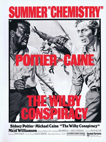 Wilby Conspiracy 1975 ORIGINAL Vintage 9x12 Industry Ad Sidney Poitier M Caine