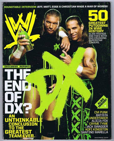 ORIGINAL Vintage November 2009 WWE Magazine DX