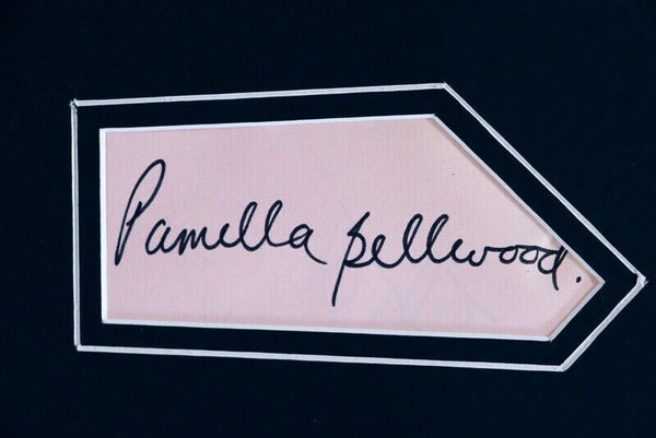 Pamela Bellwood Signed Framed 16x20 Photo Display JSA Dynasty