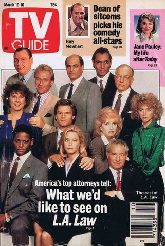 ORIGINAL Vintage TV Guide Mar 10 1990 No Label LA Law Cast