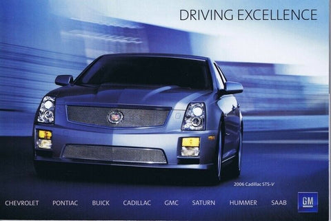 ORIGINAL Vintage 2006 GM Cadillac Pontiac Chevy GMC Hummer Saab Brochure Book